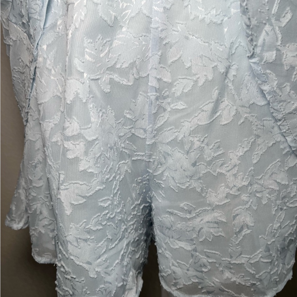 Windsor Light Blue Lace Mini Romper Dress S Babydoll Corset - Picture 7 of 13